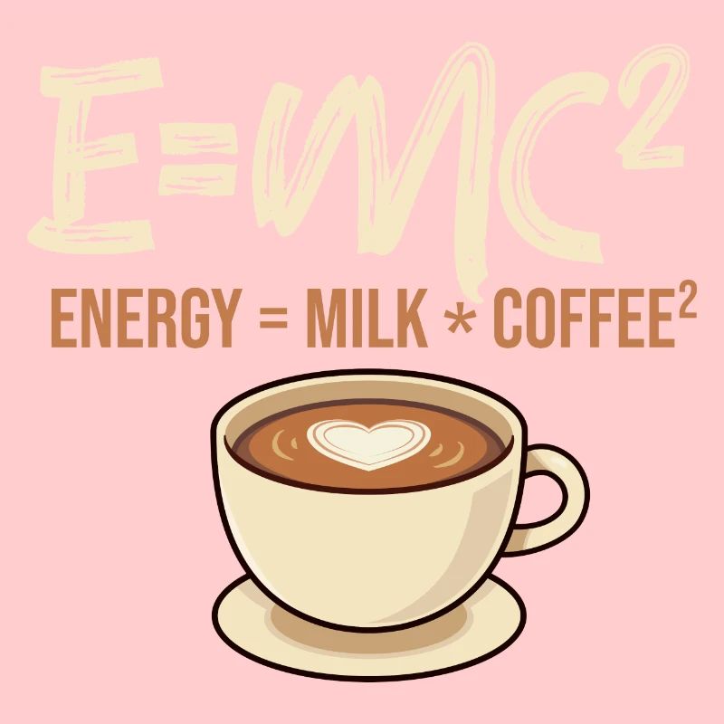 E = MC2 - Coffee Lover Caffeine Lover Breakfast