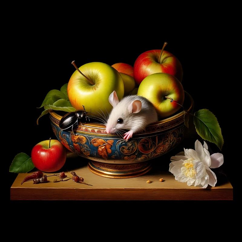 Mouse in a fruit bowl