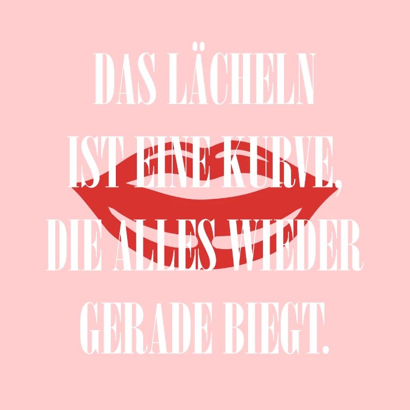 Das lächeln ist eine Kurve