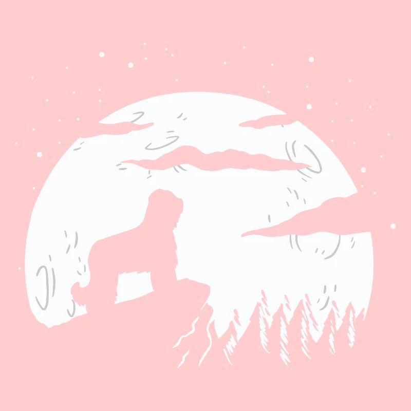 Briard Moon Gift