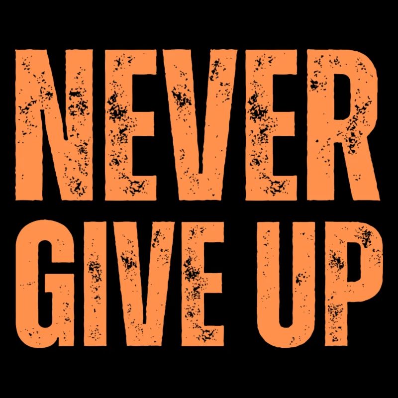 NEVER GIVE UP