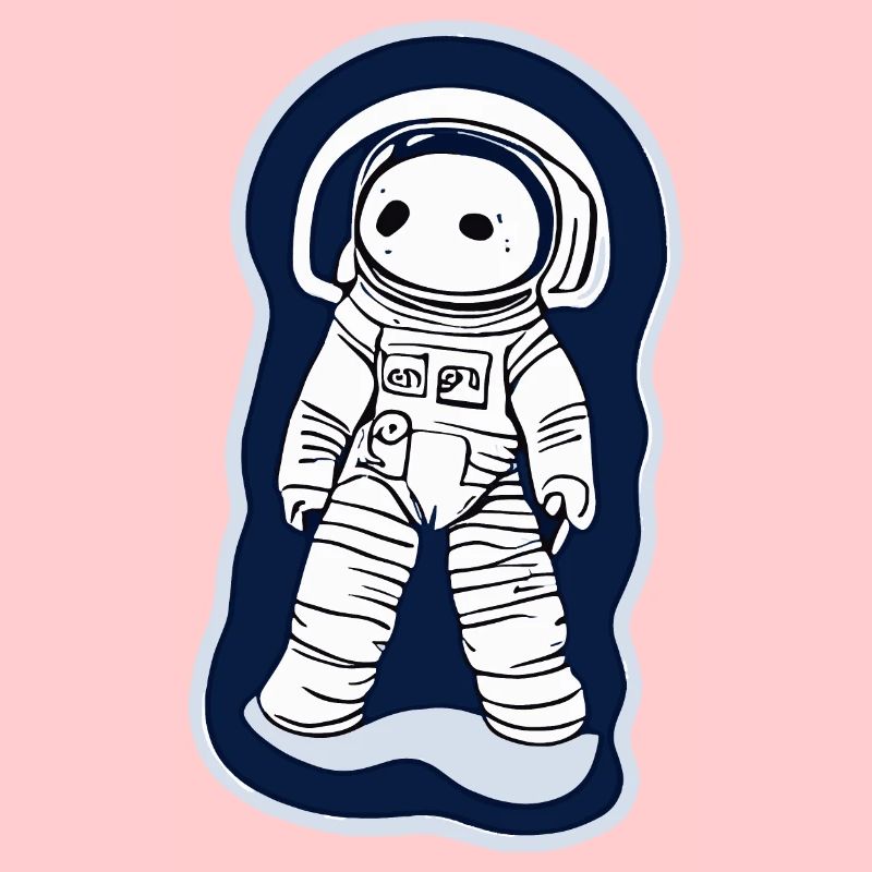 Illustration eines Astronauten