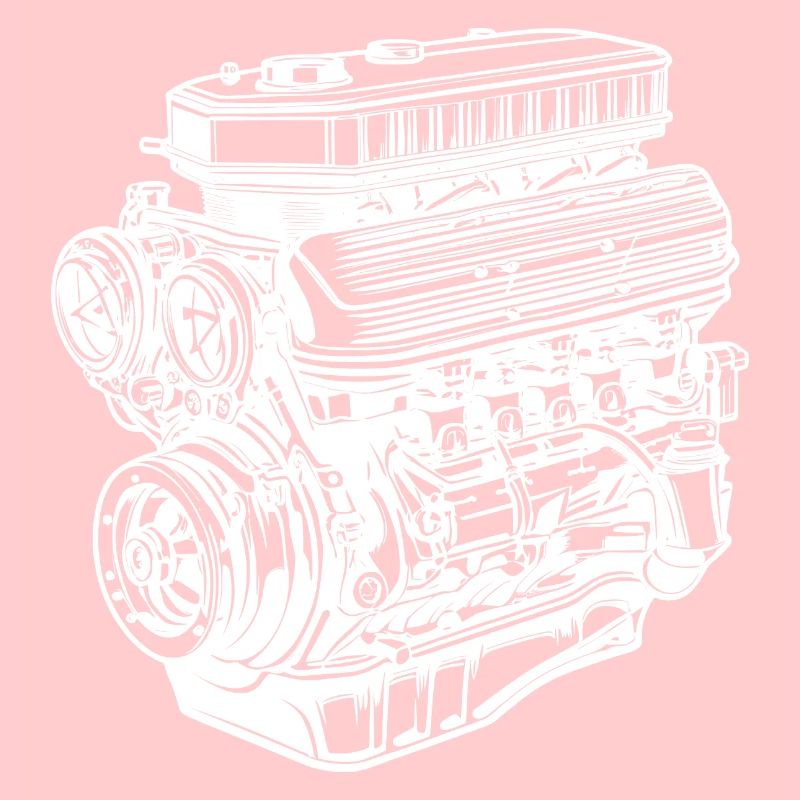 Car Engine Internal Combustion Engine V6