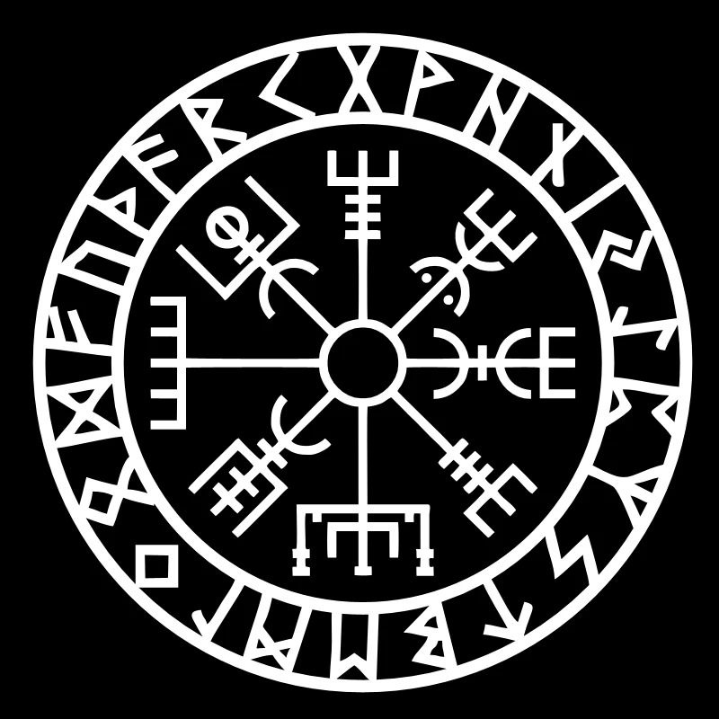 Vegvisir, Futhark, rune, navigatore, 1c I