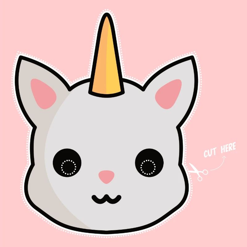 Carnaval de masque de licorne de chat