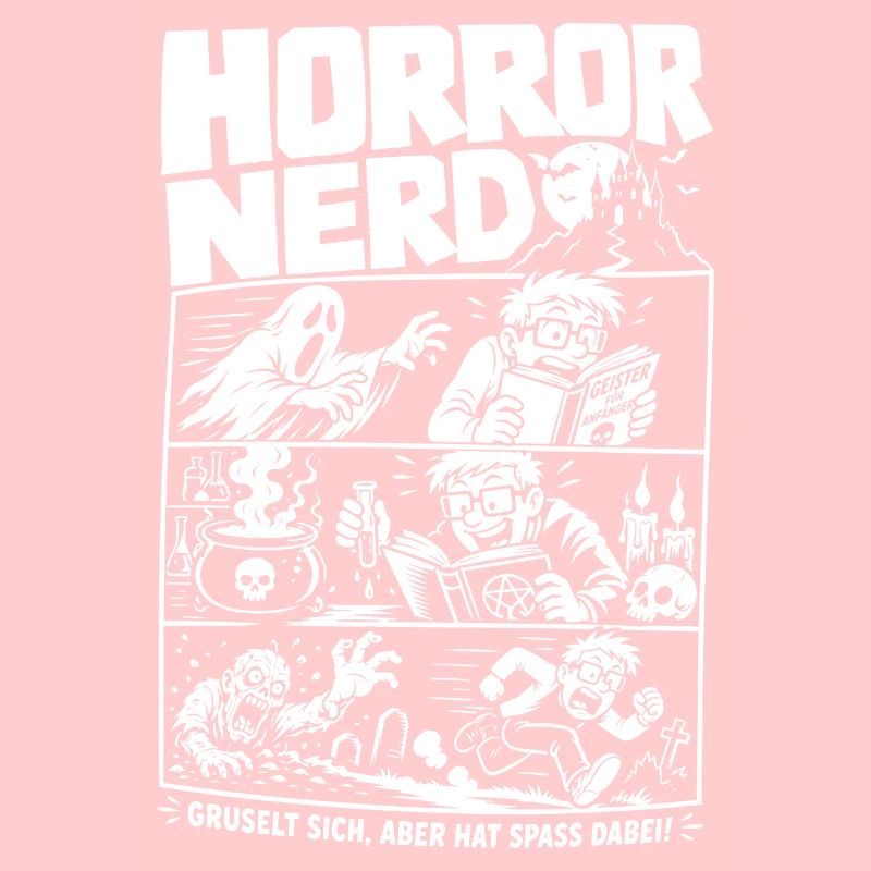 Horror Nerd Gruselt sich mit Spaß