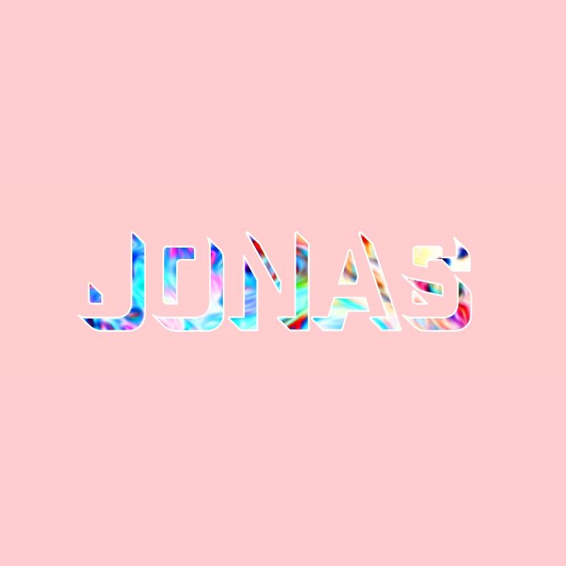 Jonas Name Vorname bunt abstrakt