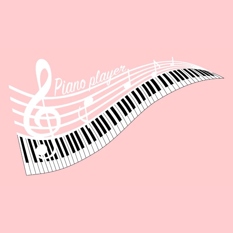 Keyboard Piano Player - on dark