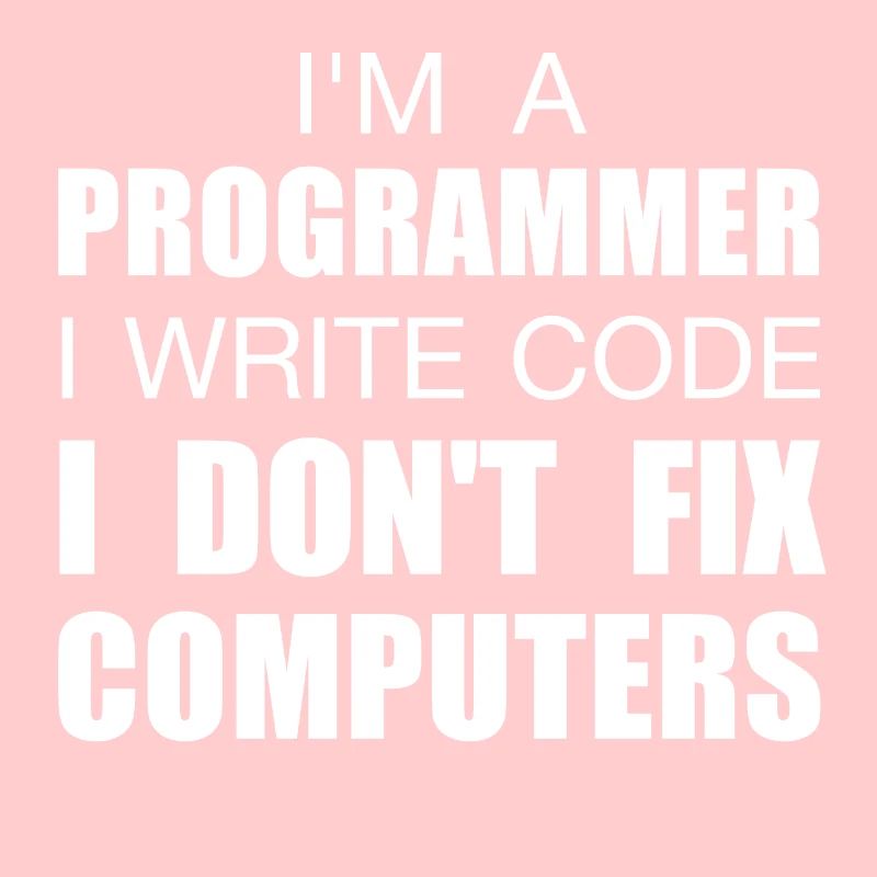 I am a programmer