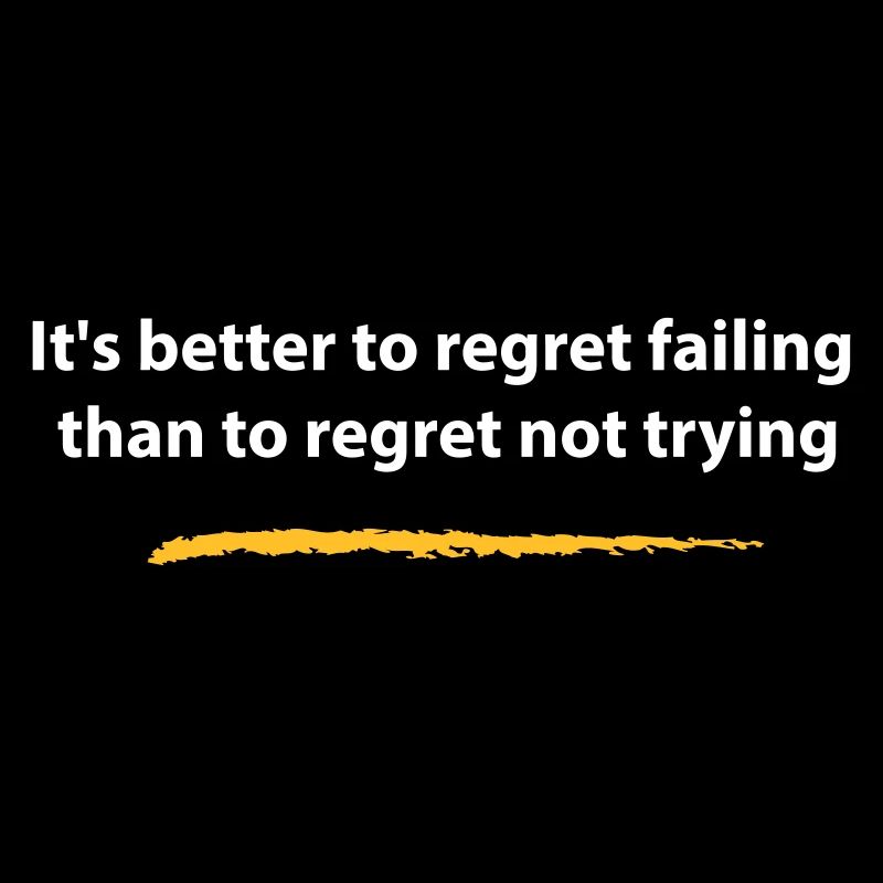 Versuchen oder bereuen