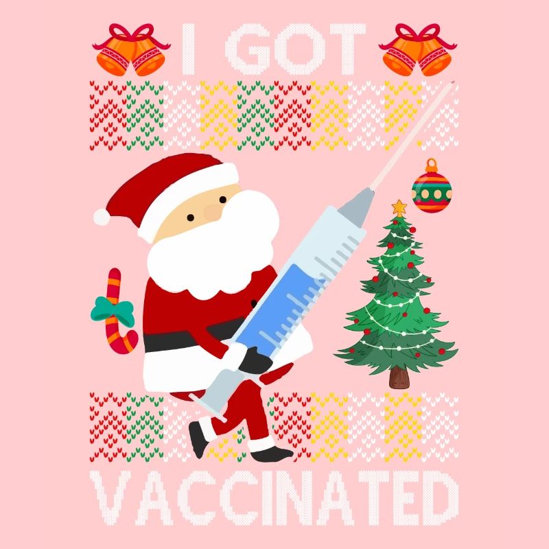 Ich Wurde Geimpft Weihnachts-Pullover Santa Klaus