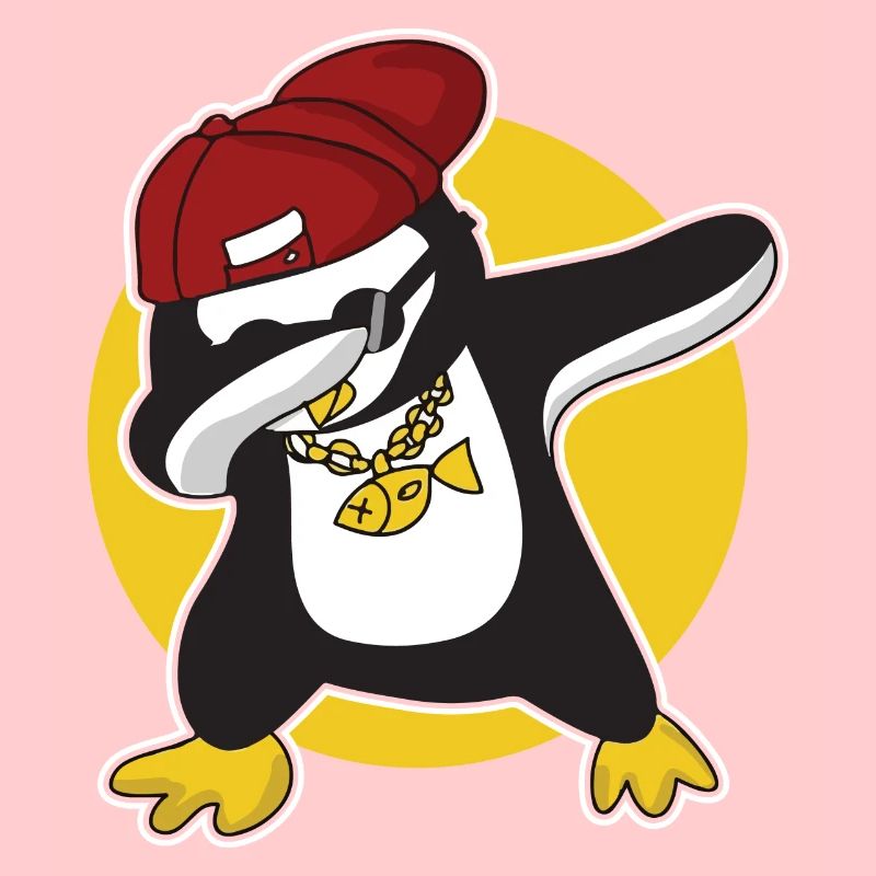 Pingouin dabbing mignon