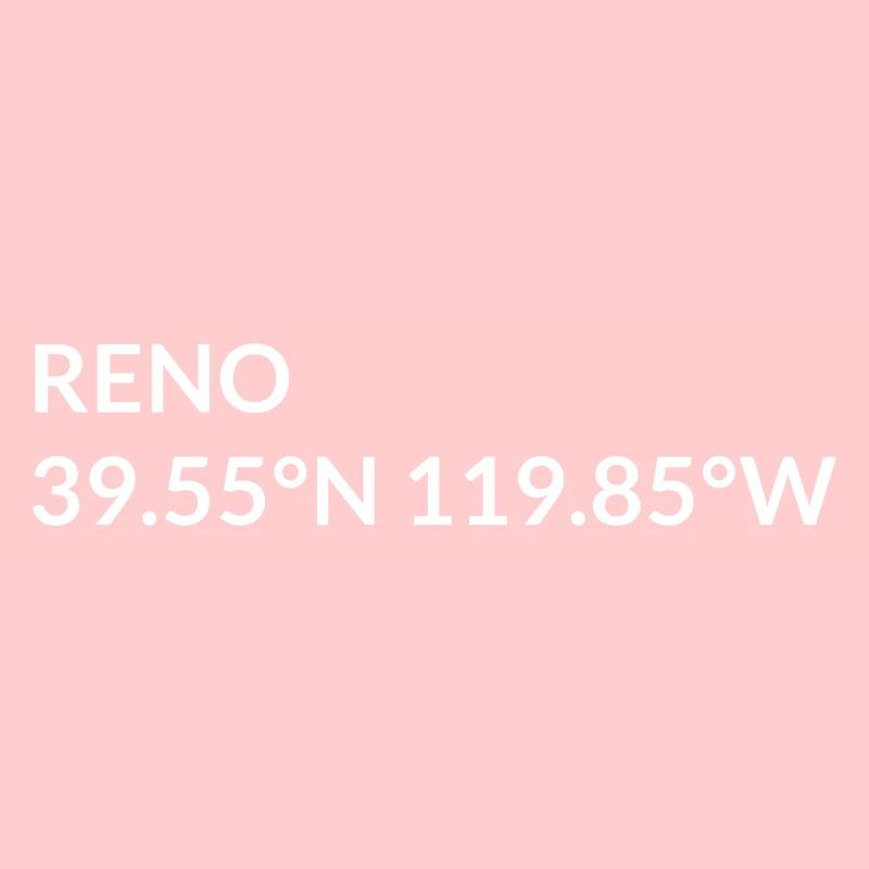 Reno, Nevada, USA Coordinates