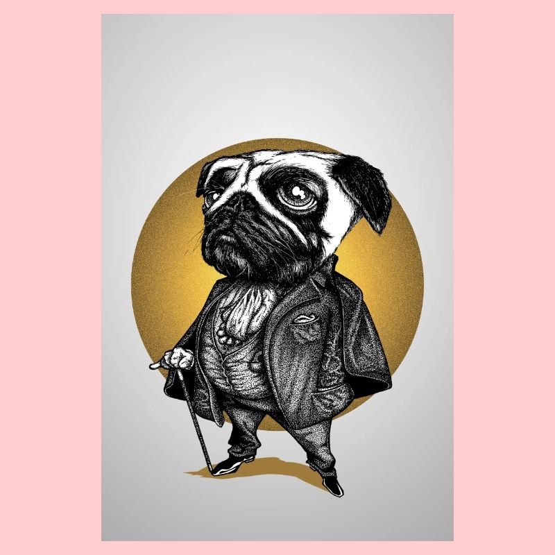 Pug's Life Poster