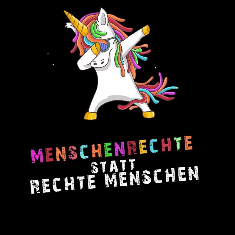 Menschenrechte statt Rechte Menschen - Einhorn