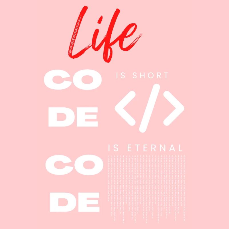 La vie est courte Coder Programmeur Tee