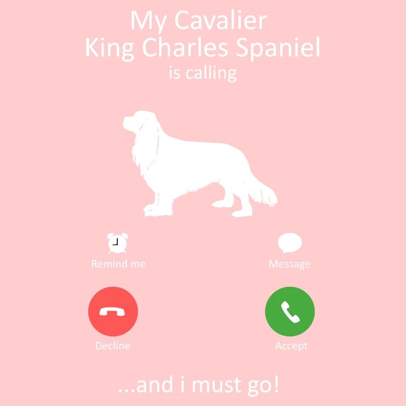 Cavalier King Charles Spaniel ruft Design
