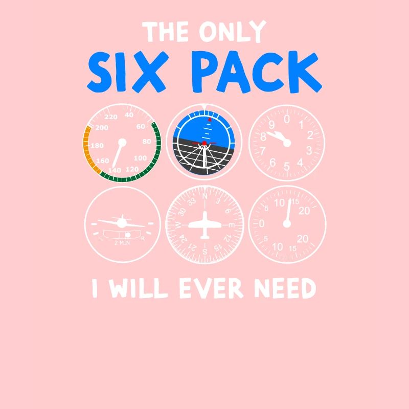 Pilot six pack - flying, plane, flying lesson