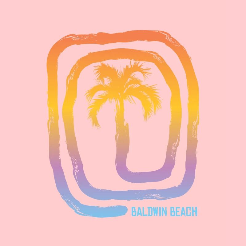 Cool Baldwin Beach Maui Hawaii Palm Tree Souvenir