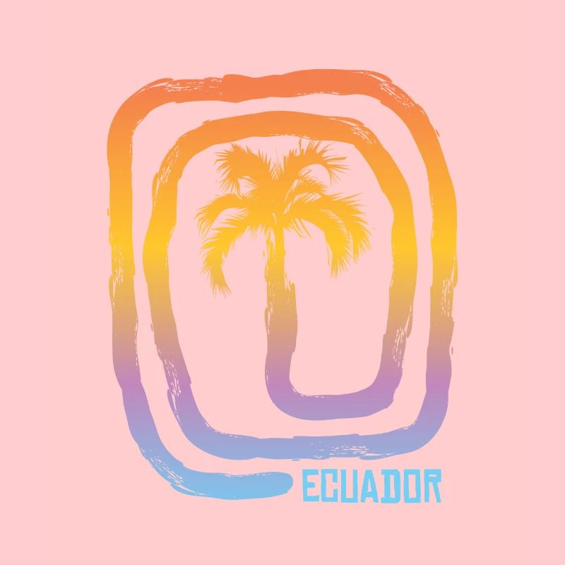 Cool Ecuador Palm Tree Souvenir Vacation