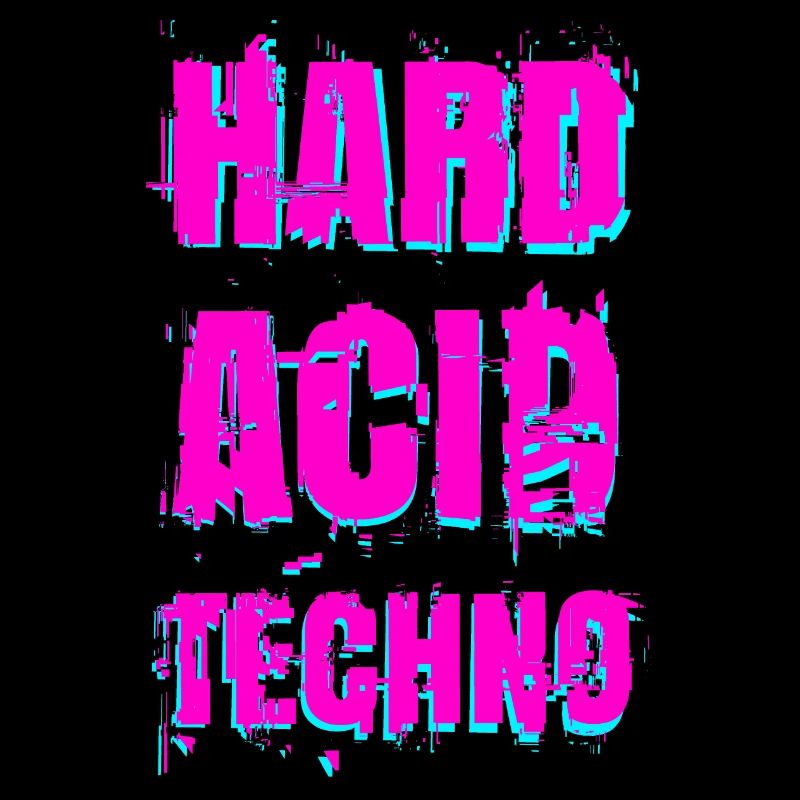 TECHNO Glitch Backprint