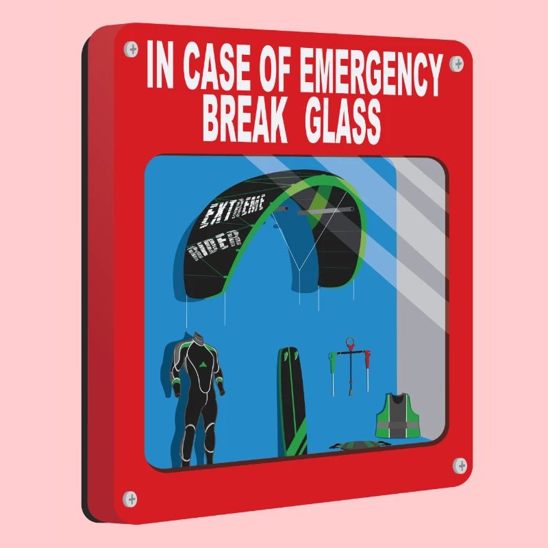 Emergency box - kiteboard