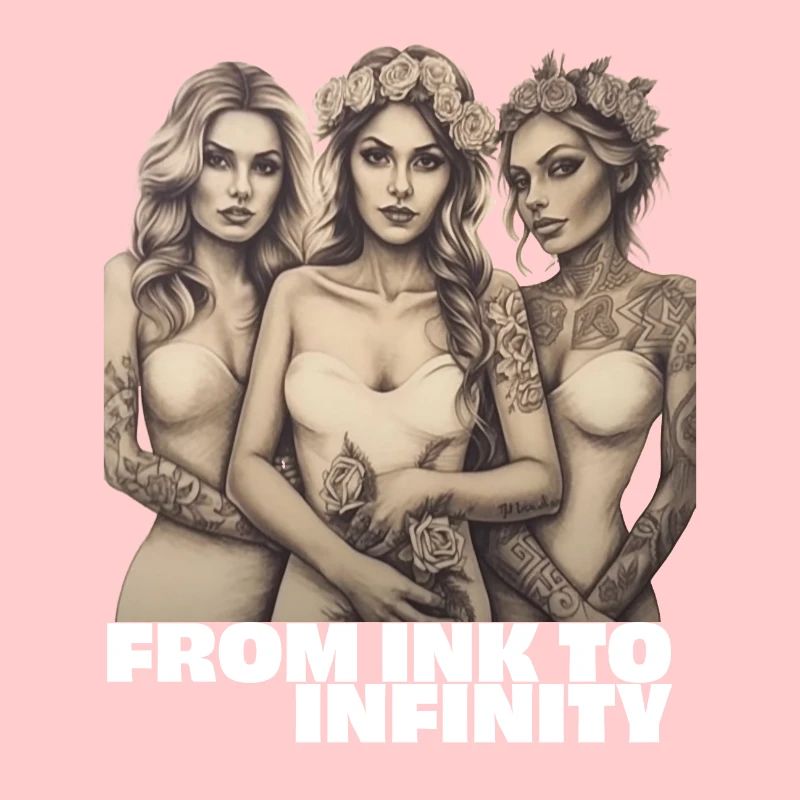 Von Tinte bis Unendlich. eingefärbte Braut