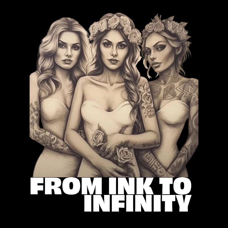 De l’encre à l’infini. mariée encrée