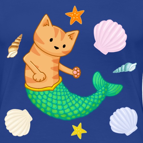 Mermaid Cat - Women's Premium T-Shirt