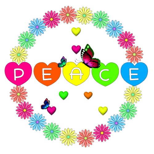 Peace Flower Power - Frauen Premium T-Shirt