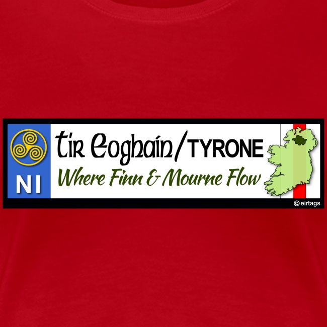 TYRONE, NORTHERN IRELAND licence plate tags decal