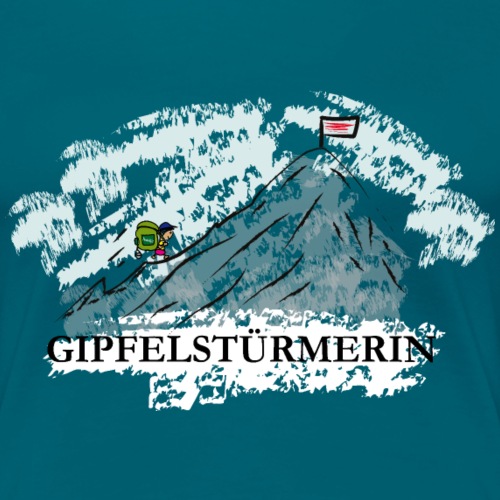 Gipfelstürmerin - Frauen Premium T-Shirt