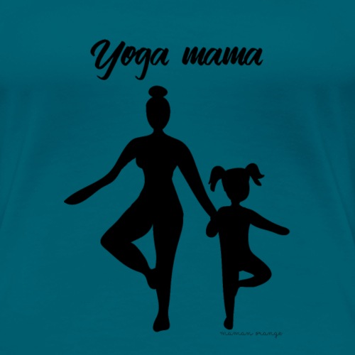 Yoga mama fille - T-shirt Premium Femme
