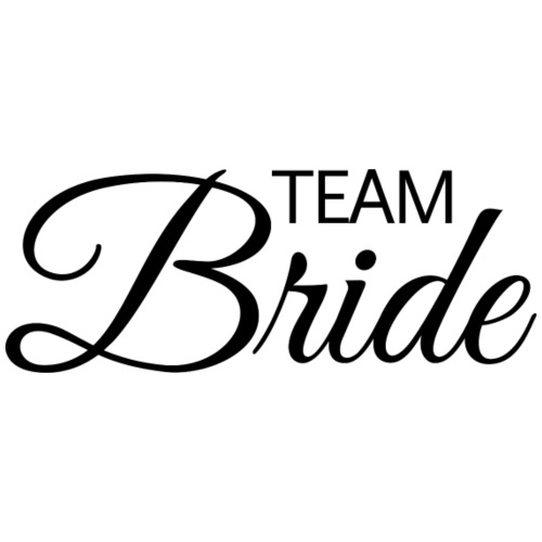 Team Bride - schwarze Schrift - Frauen Premium T-Shirt