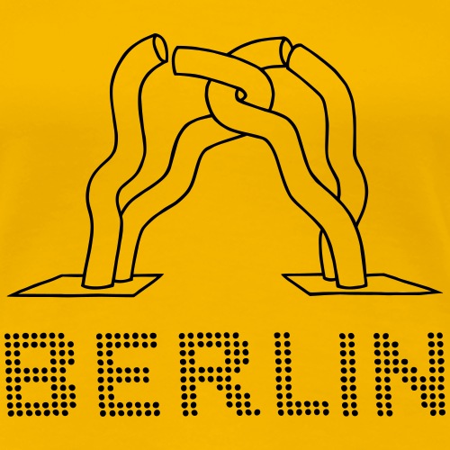 Skulptur Berliner Teilung - Frauen Premium T-Shirt