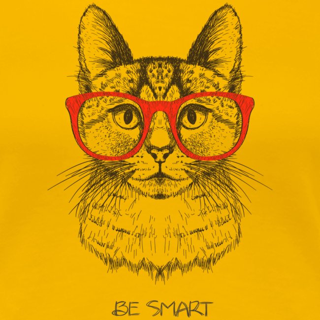 Vorschau: Cat Hipster - Frauen Premium T-Shirt