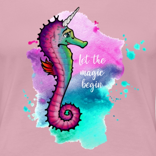 Seahorse-Unicorn - Frauen Premium T-Shirt