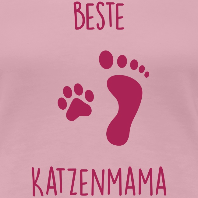 Beste Katzenmama - Frauen Premium T-Shirt