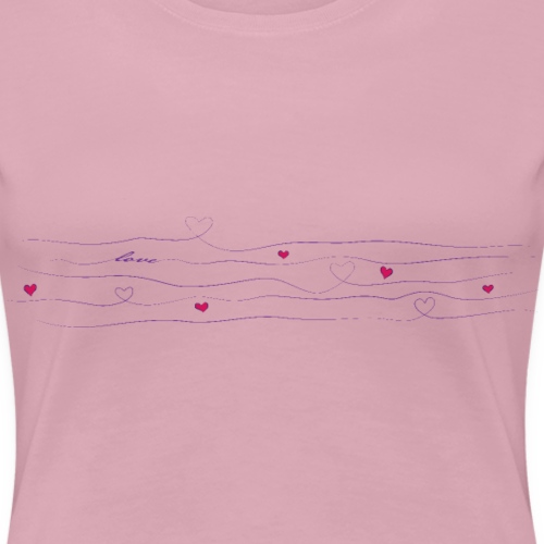heart love - Women's Premium T-Shirt