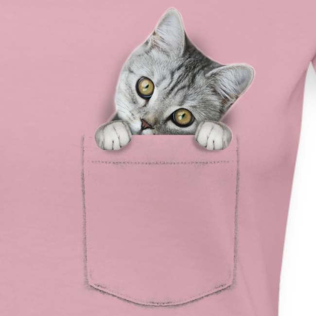 cat pocket - Frauen Premium T-Shirt