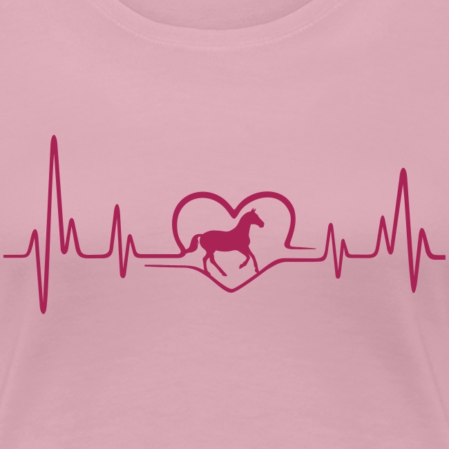 Vorschau: Heartbeat Pferd - Frauen Premium T-Shirt