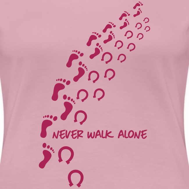 Vorschau: never walk alone horse - Frauen Premium T-Shirt