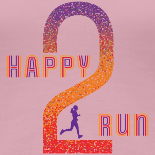 happy 2 run girl - Women's Premium T-Shirt