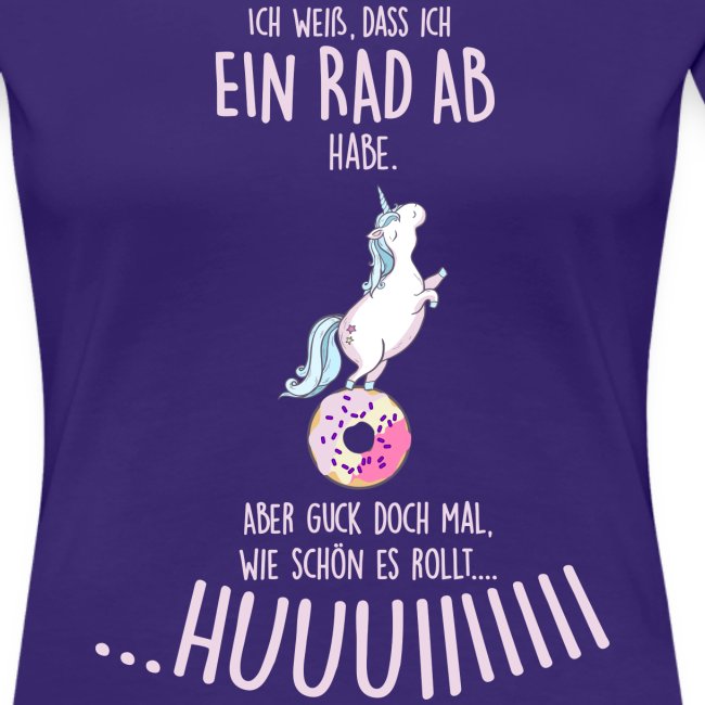 rad ab_einhorn - Frauen Premium T-Shirt