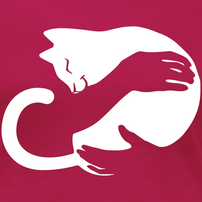 Vorschau: cat hug - Frauen Premium T-Shirt