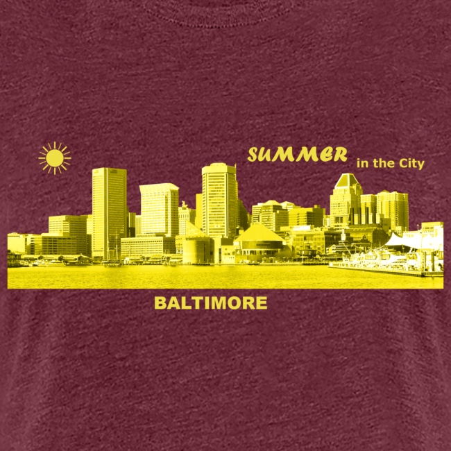 Summer Baltimore Maryland USA skyline Sommer Sonne