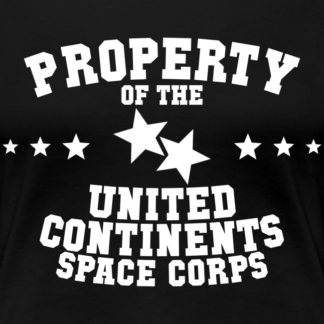 Property Of United Continents Space Corps - White