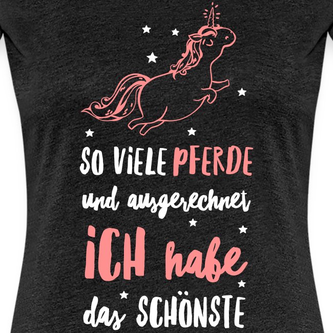 Vorschau: Schönste Einhorn - Frauen Premium T-Shirt