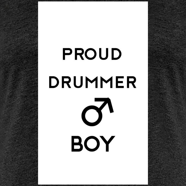 Proud drummer boy white