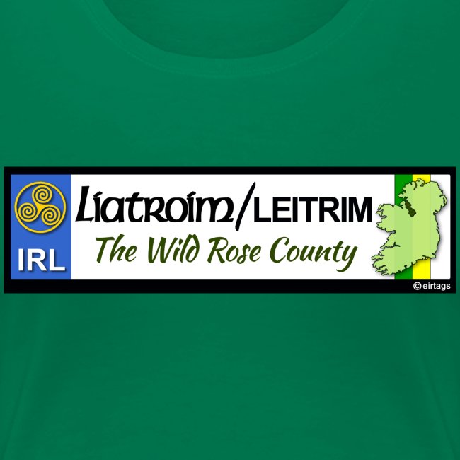 LEITRIM, IRELAND: licence plate tag style decal eu